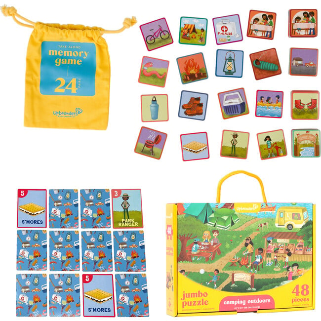 Camping Outdoors Puzzle & Game Play Pack - Play Kits - 3