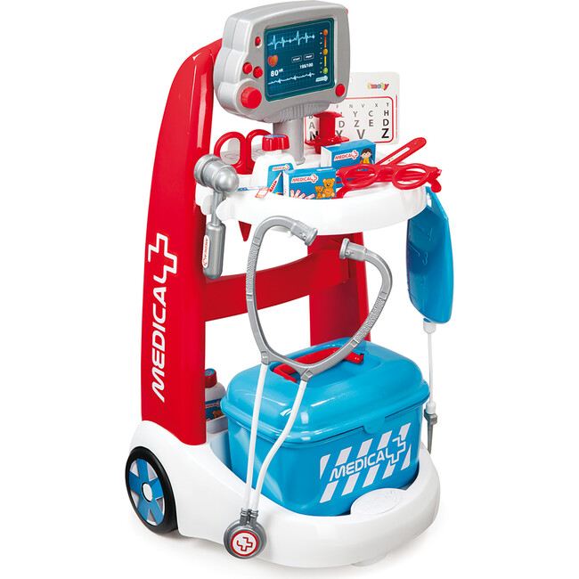 Pretend Play Doctor Playset Trolley with Sounds and Accessories
