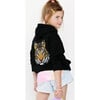 Customizable Tiger Hoodie Sweatshirt, Black - Sweatshirts - 2