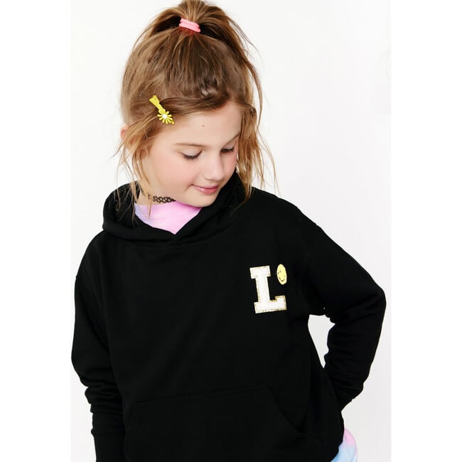 Customizable Tiger Hoodie Sweatshirt, Black - Sweatshirts - 3