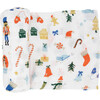 Cotton Muslin Swaddle Single, Christmas Time - Swaddles - 1 - thumbnail