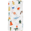 Cotton Muslin Swaddle Single, Christmas Time - Swaddles - 4