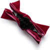 Laura Velvet Bow Large Claw Clip, Wine - Hair Accessories - 2