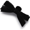 Laura Velvet Bow Large Claw Clip, Black - Hair Accessories - 1 - thumbnail