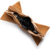 Laura Velvet Bow Large Claw Clip, Mocha - Hair Accessories - 2