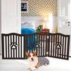 Trimate Wooden Free Standing Pet Gate- Espresso - Pet Accessories - 2