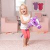 Stick Pony Ride On Toy - Purple w/ Sounds - Plush - 2