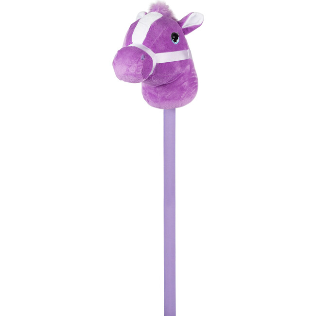 Stick Pony Ride On Toy - Purple w/ Sounds - Plush - 3