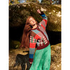 Women's Patchwork Cardigan, Burgundy Multi - Sweaters - 3