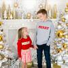 Merry Patch Christmas Youth Hoodie, Grey - Sweatshirts - 3