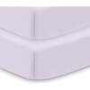 All-In-One Fitted Sheet & Waterproof Cover For 52" x 28" Crib Mattress, Lavender (Pack Of 2) - Crib Sheets - 1 - thumbnail
