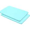 All-In-One Fitted Sheet & Waterproof Cover For 39" x 27" Play Yard Mattress, Blue Green Aqua (Pack Of 2) - Crib Sheets - 1 - thumbnail