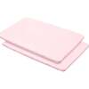 All-In-One Fitted Sheet & Waterproof Cover For 39" x 27" Play Yard Mattress, Light Pink (Pack Of 2) - Crib Sheets - 1 - thumbnail