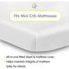 All-In-One Fitted Sheet & Waterproof Cover For 38" x 24" Mini Crib Mattress, White (Pack Of 2) - Crib Sheets - 2
