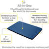 All-In-One Fitted Sheet & Waterproof Cover For 38" x 24" Mini Crib Mattress, Navy (Pack Of 2) - Crib Sheets - 3
