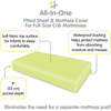 All-In-One Fitted Sheet & Waterproof Cover For 52" x 28" Crib Mattress, Lime (Pack Of 2) - Crib Sheets - 3