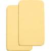 All-In-One Fitted Sheet & Waterproof Cover For 36" x 18" Cradle Mattress, Yellow (Pack Of 2) - Crib Sheets - 1 - thumbnail