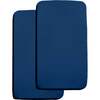 All-In-One Fitted Sheet & Waterproof Cover For 36" x 18" Cradle Mattress, Navy (Pack Of 2) - Crib Sheets - 1 - thumbnail