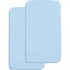 All-In-One Fitted Sheet & Waterproof Cover For 36" x 18" Cradle Mattress, Light Blue (Pack Of 2) - Crib Sheets - 1 - thumbnail