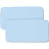 All-In-One Fitted Sheet & Waterproof Cover For 33" x 15" Bassinet Mattress, Light Blue (Pack Of 2) - Crib Sheets - 1 - thumbnail