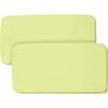 All-In-One Fitted Sheet & Waterproof Cover For 33" x 15" Bassinet Mattress, Lime (Pack Of 2) - Crib Sheets - 1 - thumbnail