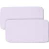 All-In-One Fitted Sheet & Waterproof Cover For 33" x 15" Bassinet Mattress, Lavender (Pack Of 2) - Crib Sheets - 1 - thumbnail