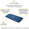 All-In-One Fitted Sheet & Waterproof Cover For 33" x 15" Bassinet Mattress, Navy (Pack Of 2) - Crib Sheets - 3