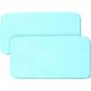 All-In-One Fitted Sheet & Waterproof Cover For 33" x 15" Bassinet Mattress, Blue Green Aqua (Pack Of 2) - Crib Sheets - 1 - thumbnail