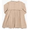 Malena dress Beige Herringbone - Dresses - 3