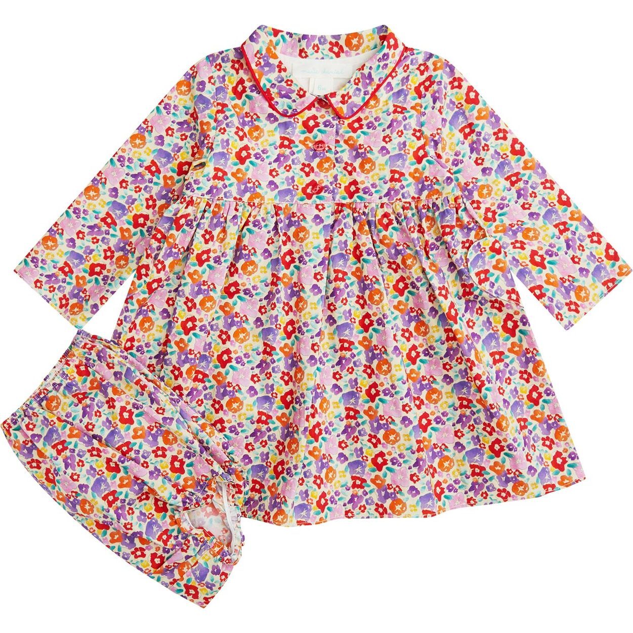 Olympia Autumn Floral Dress, Baby - Dresses - 1