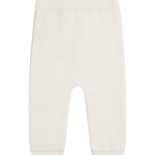 Briony Angel Wing Cashmere Leggings, Baby Ivory