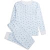 Blue Love Heart Pajamas, Child - Pajamas - 1 - thumbnail