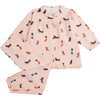Christmas Dogs Pajamas, Child Pink - Pajamas - 1 - thumbnail