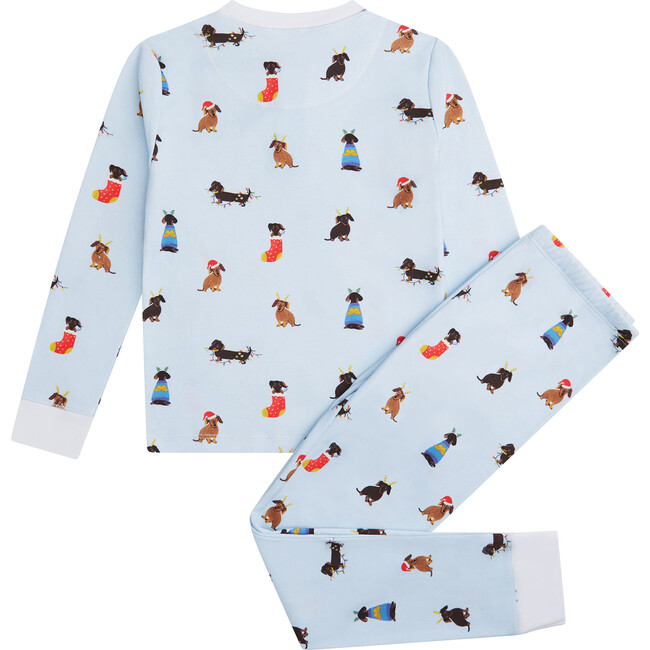 Christmas Dogs Pajamas, Child Blue - Pajamas - 3