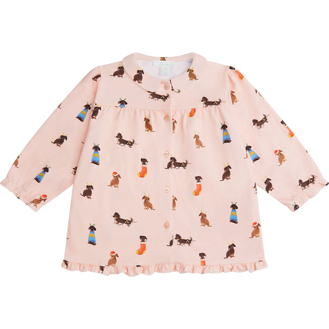 Christmas Dogs Pajamas, Child Pink