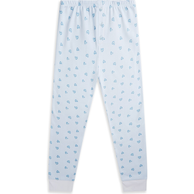 Blue Love Heart Pajamas, Child - Pajamas - 3