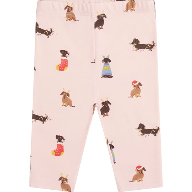 Christmas Dogs Two Piece Set, Baby Pink - Mixed Apparel Set - 3