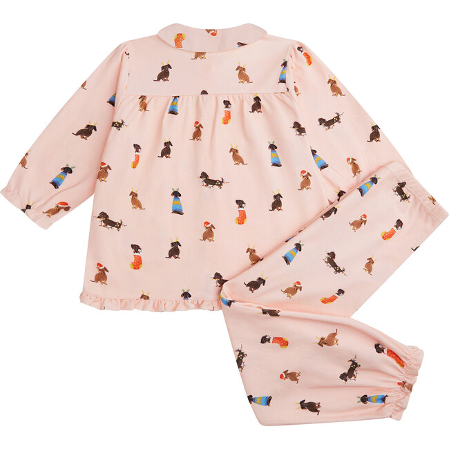 Christmas Dogs Pajamas, Child Pink - Pajamas - 3