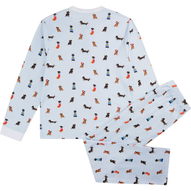 Christmas Dogs Pajamas, Adult Blue - Pajamas - 3
