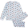 Christmas Dogs Pajamas, Adult Blue - Pajamas - 3