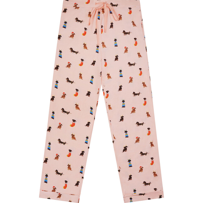 Christmas Dogs Pajamas, Adult Pink - Pajamas - 3