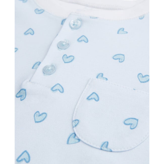 Blue Love Heart Pajamas, Child - Pajamas - 4