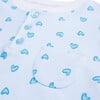 Blue Love Heart Pajamas, Adult - Pajamas - 2