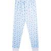 Blue Love Heart Pajamas, Adult - Pajamas - 3