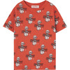 ROOSTER KIDS T-SHIRT Red - T-Shirts - 1 - thumbnail