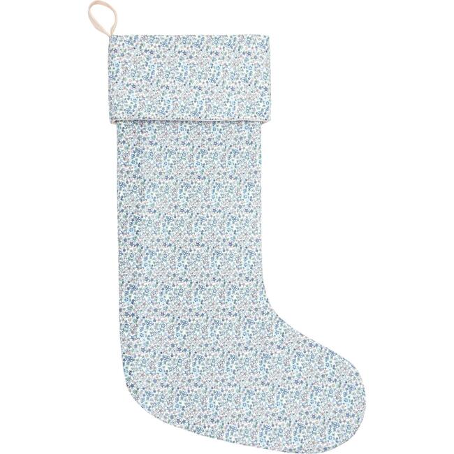 Slate Floral Quilted Stocking