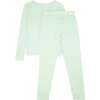 Pistachio Stripe Pima Pajamas Set - Pajamas - 3