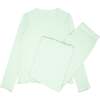 Women's Pistachio Stripe Pima Pajamas Set - Pajamas - 4