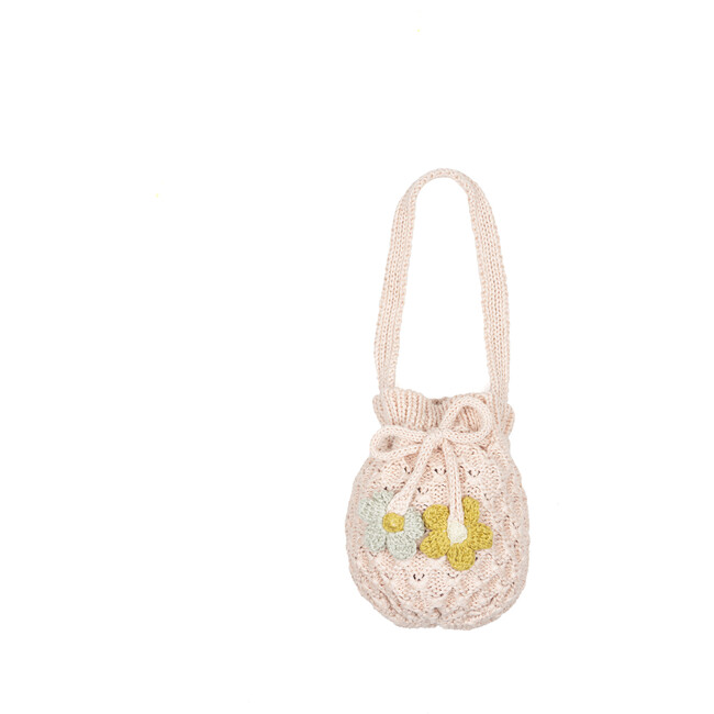Crochet Flower Purse, Pink - Bags - 1