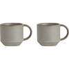 Yuka Mug, Stone (Pack Of 2) - Drinkware - 1 - thumbnail